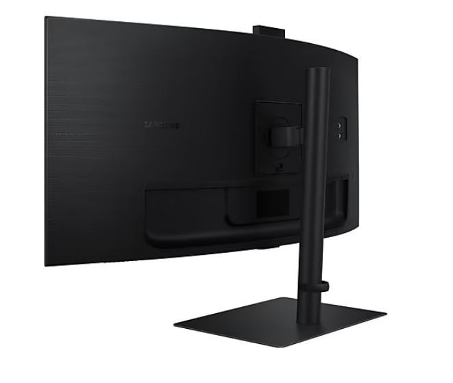 Samsung Monitor 34 cale ViewFinity S65VC VA 3440x1440 UWQHD 21:9 1xHDMI 1xDP 1xUSB-C (90W) 2xUSB 3.0 LAN (RJ45) 5ms HAS Webcam głośniki zakrzywiony 3Y
