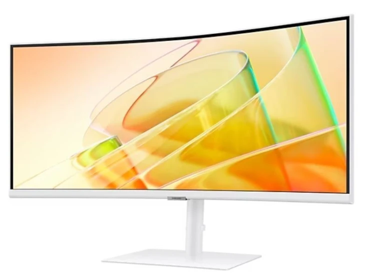 Samsung Monitor 34 cale ViewFinity S65CT VA 3440x1440 UWQHD 21:9 1xHDMI 1xDP 2xTB 4.0(90W/15W) 3xUSB 3.0 LAN 5ms 100Hz HAS gł. zakrzyw. biały 2Yd2d