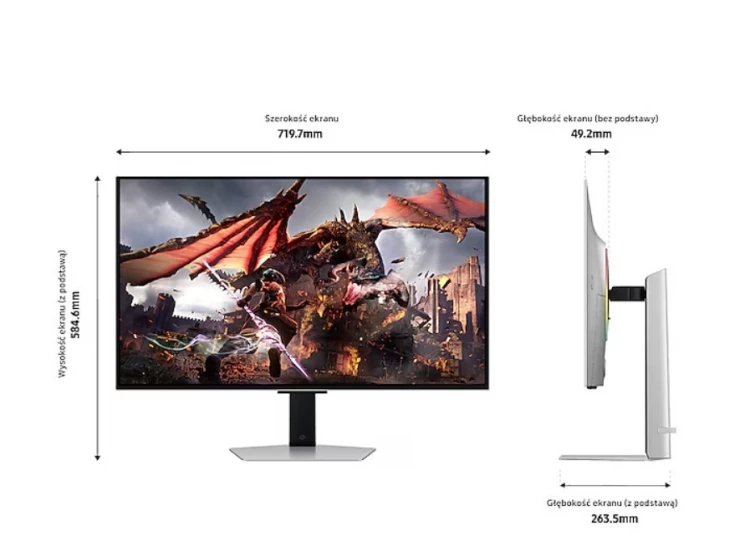 Samsung Monitor 32 cale LS32DG802SUXDU