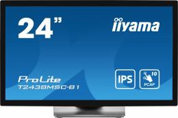 IIYAMA Monitor 24 cale T2438MSC-B1 IPS,FHD,DP,HDMI,2x2W,2xUSB,600(cd/m2),   10pkt.7H,IP1X(FRONT),PION/POZIOM