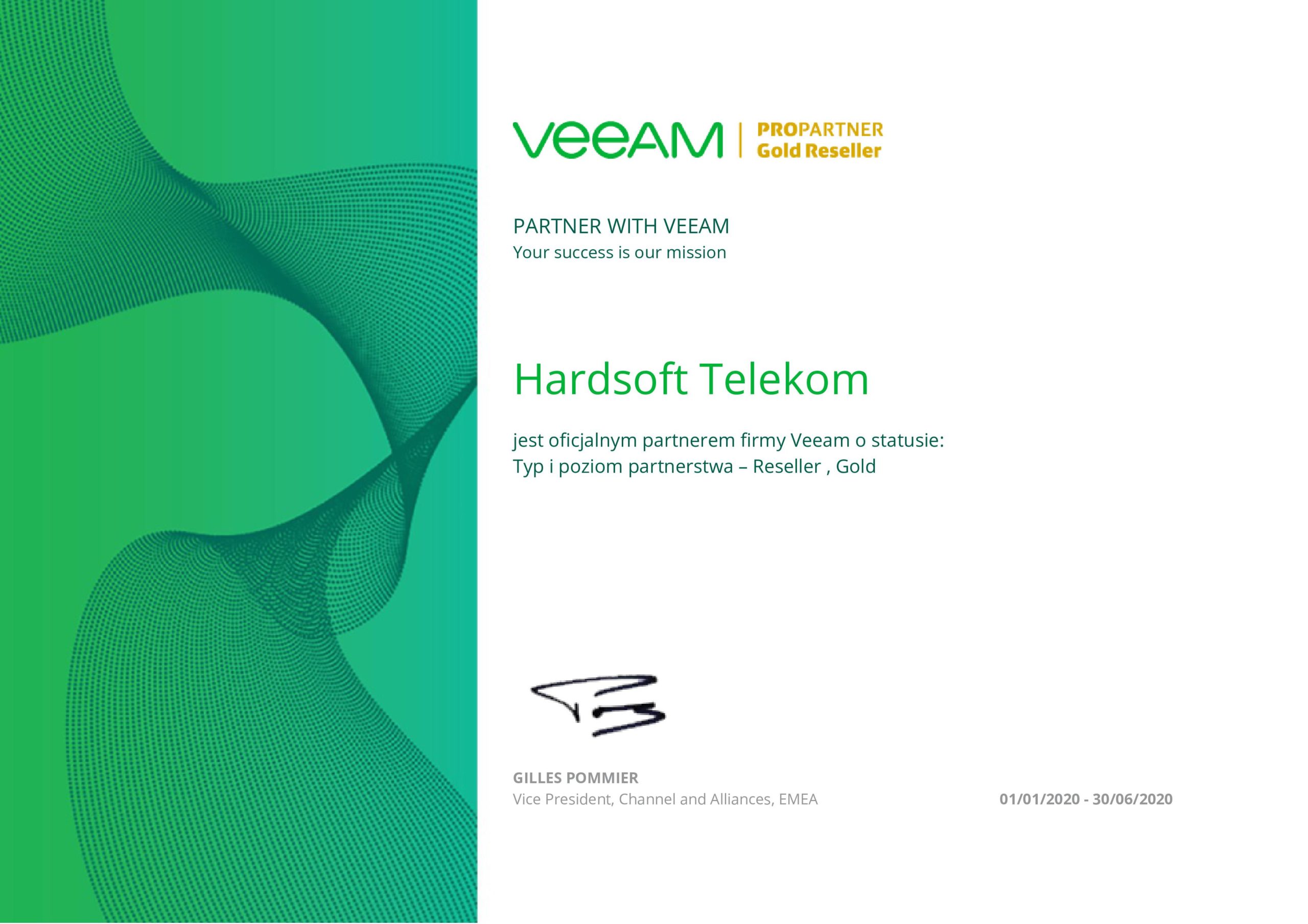 Veeam Reseller Gold Partner
