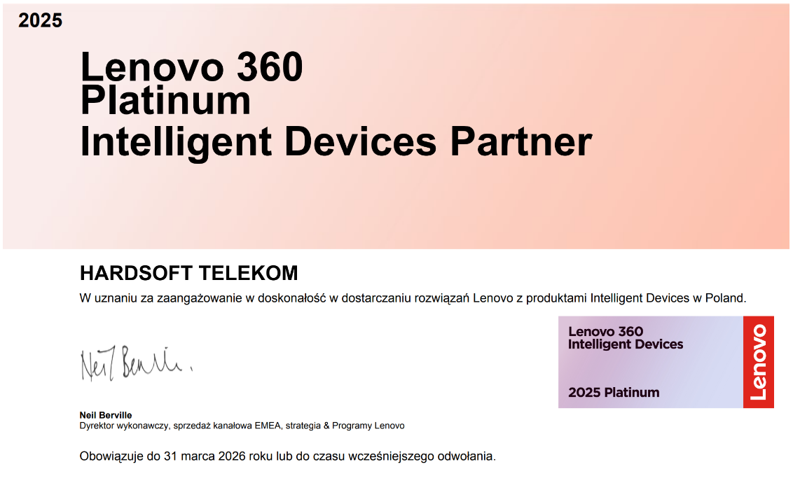 Lenovo 360 Platinum Intelligent Devices Partner