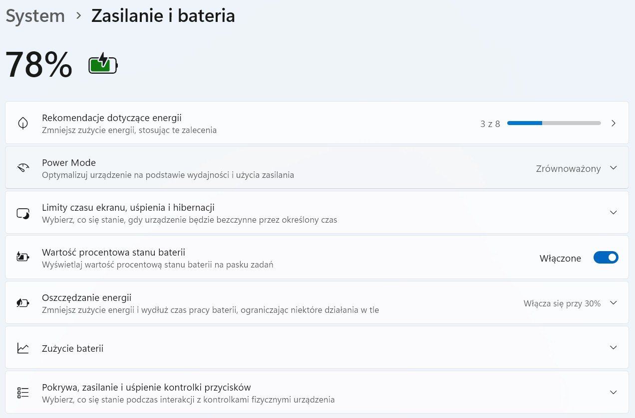System Zasilanie i Bateria