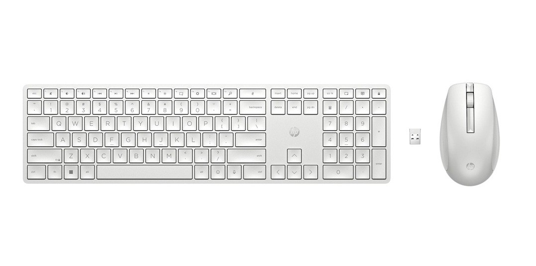 HP Inc. Zestaw klawiatura i mysz 650 bezprzewodowy biały 4R016AA#ABB