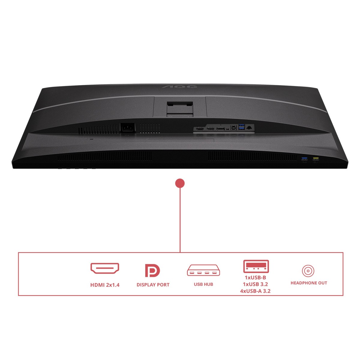 AOC Monitor 31.5 cala Q32E4U IPS 100Hz HDMIx2 DP Pivot Głośniki