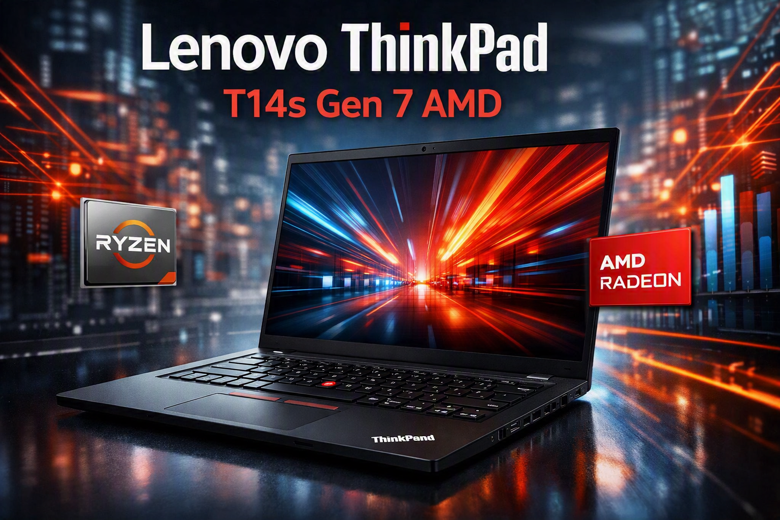 Artykuł 'Lenovo ThinkPad T14s Gen 7 AMD – lekki laptop biznesowy z wysoką wydajnością'